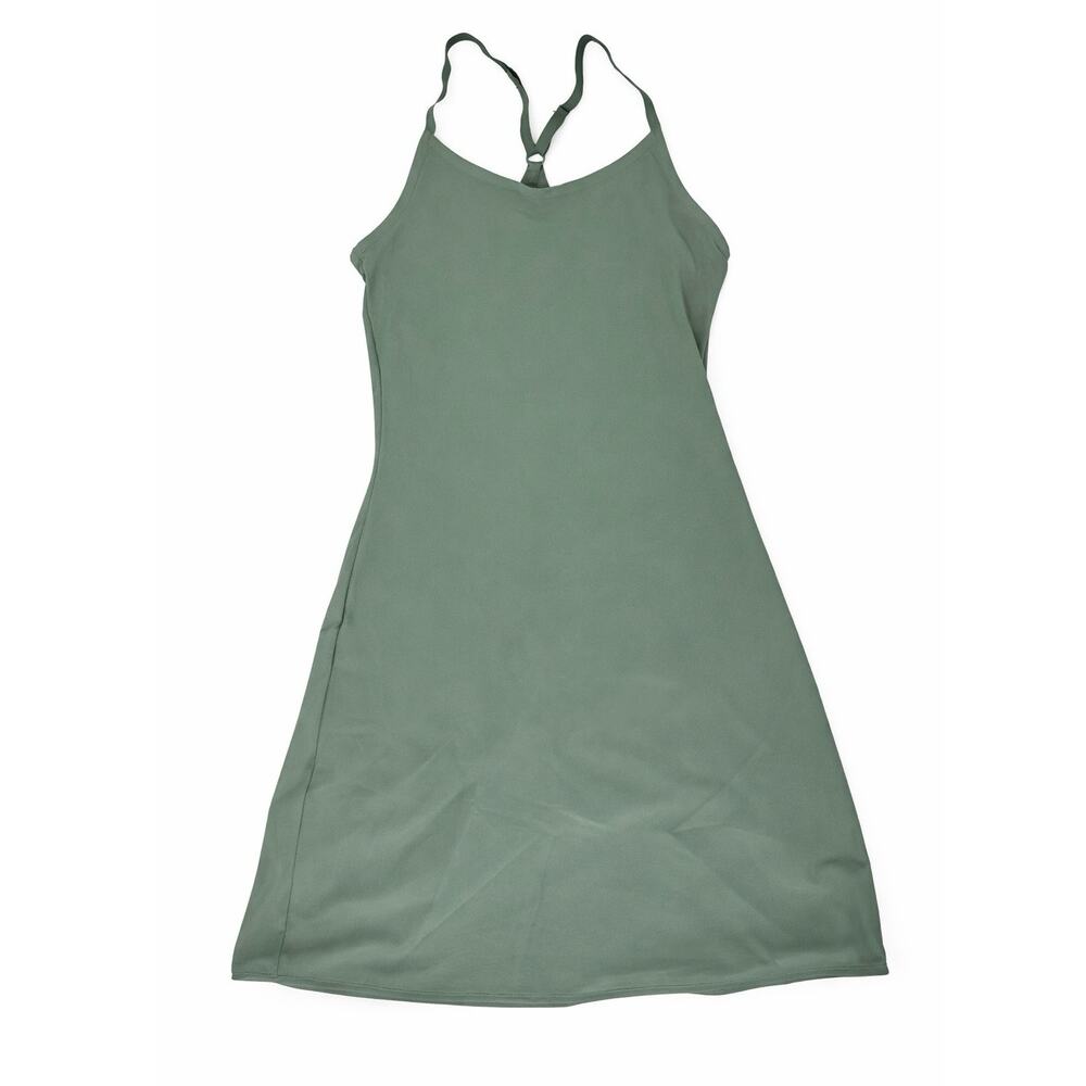 Outdoor Voices Exercise Dress Sz XS Built-In Shorts and Bra NWT blue black green - Picture 4 of 13